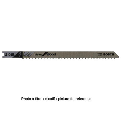 Bosch U-Shank Jigsaw Blades - 17-24 Progressive TPI - High-Speed Steel - 5 Per Pack - 3 1/8-in L - Pack