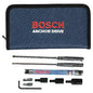 Bosch Bulldog SDS-Plus Anchor Drive - Alloy Steel - Set of 9 - 1/4-in Hex Shank - Each