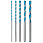 Bosch MultiConstruction Multi-Material Hammer Drill Bit - 5-Piece Set - Tungsten Carbide - Round Shank - Each