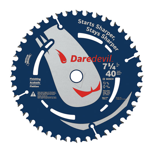 Bosch Edge Extreme Carbide Circular Saw Blade - 7 1/4-in Dia - 40 T - ATB Grind - Each