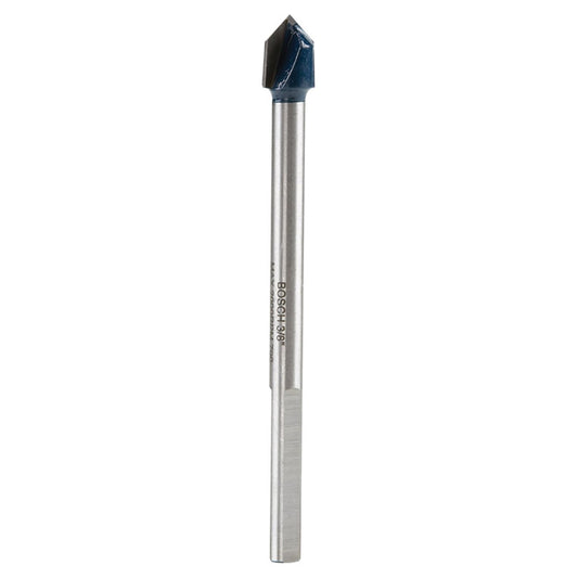 Bosch Glass and Tile Drill Bit - 3/8-in Dia x 4-in L - 3-Flat Shank - Carbide-Tipped - Each