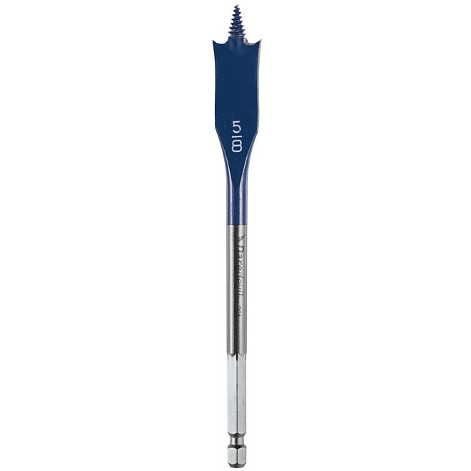 Bosch DareDevil Standard Spade Drill Bit - 5/8-in dia x 6-in L - 1/4-in Hex Shank - Full Threaded Cone - Each