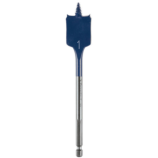 Bosch Daredevil Standard Spade Wood Drill Bit - 1-in dia x 6-in L - 1/4-in Hex Shank - Full Threaded Cone - Each