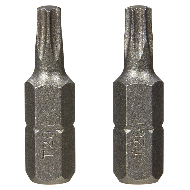 Vermont American Extra Hard Torx Screwdriver Bits - Steel - 1/4-in Hex Shank - T20 1-in - Pack of 2 - Each