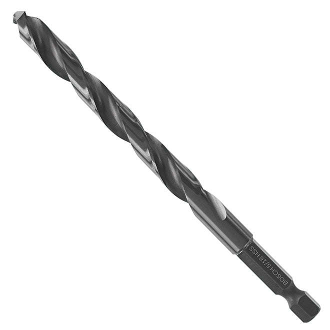 Bosch Impact Drill Bit - 5/16-in dia - Hex Shank - High-Speed Steel - Black Oxide - Each