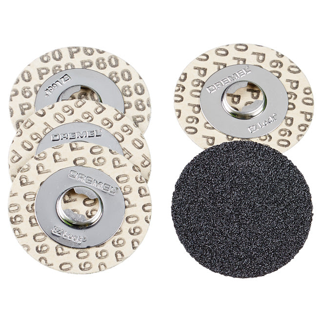 Dremel EZ Lock Sanding Disc - 1 1/4-in dia Bit - 60-Grit - 5 Per Pack - Pack