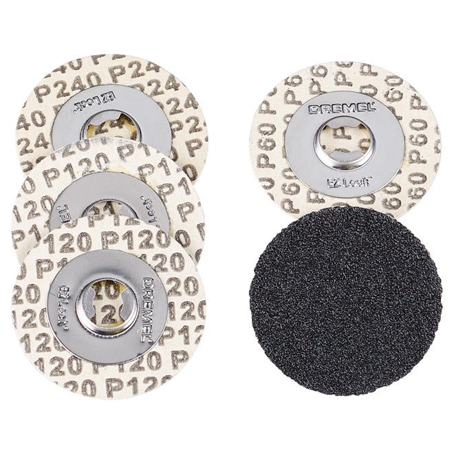 Dremel EZ Lock Sanding Discs - Multi-Grit - 1 1/4-in dia Bit - 5 Per Set - Pack