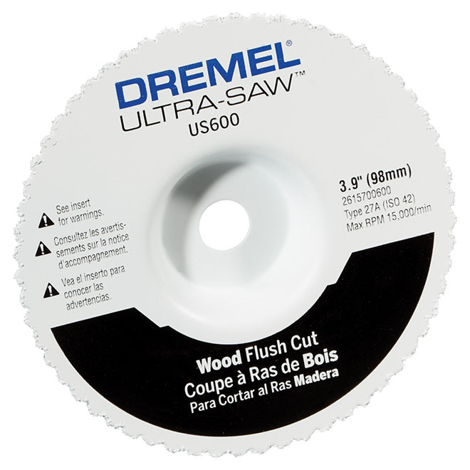 Dremel Ulra-Saw Flush Cut Wheel - Carbide - 1 Per Pack - 3 29/32-in Dia - Each