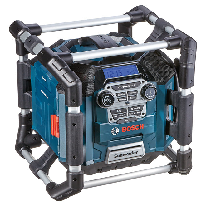 Bosch Power Box Jobsite Radio - Bluetooth Connectivity - 4-Way Speaker - Built-in Battery Chargerr - Each