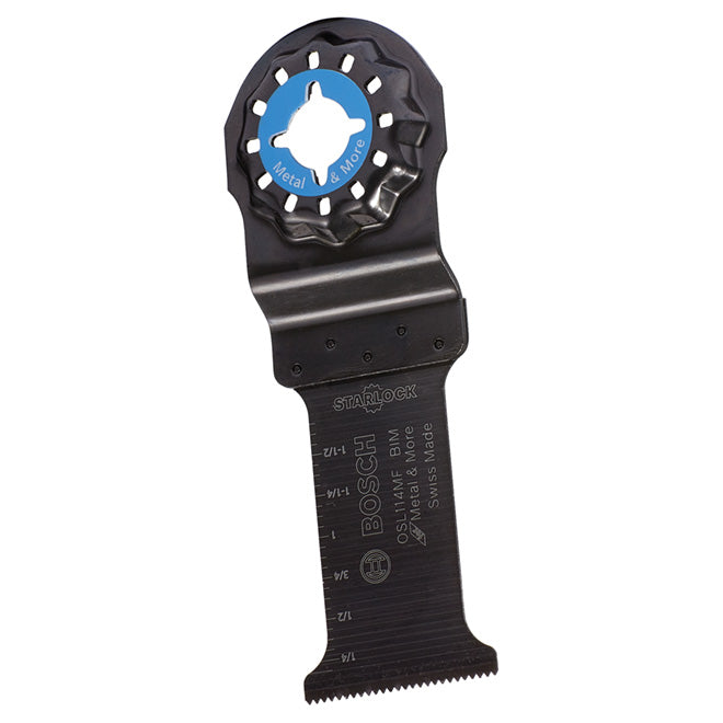 Bosch Starlock Oscillating Plunge Cut Blade - Bi-Metal - Black - 4-in L x 1 1/4-in W - Each