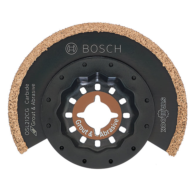 Bosch Starlock Oscillating Segmented Saw Blade - Carbide Grit - 1 Per Pack - 4-in L x 2 1/2-in W - Each