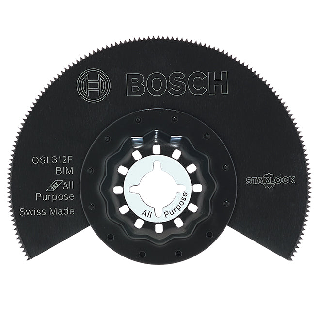 Bosch Starlock Oscillating Flush Cut Blade - Bi-Metal - 1 Per Pack- 3-in L x 3 1/2-in W - Each