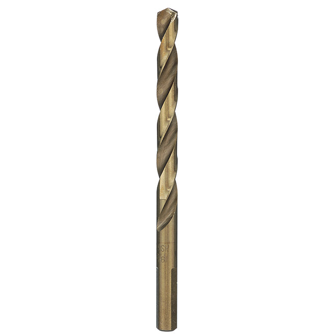 Bosch Hard Core Cobalt Twist Drill Bit - 19/64-in Dia x 4 3/8-in L - 135° Split Point - 3-Flat Shank - Each