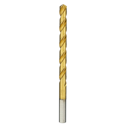 Bosch Titanium-Coated Drill Bit - 17/64-in Dia x 4 1/8-in L - 135° Split Point - 3-Flat Shank - Each