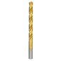 Bosch Titanium-Coated Drill Bit - 19/64-in Dia x 4 3/8-in L - 135° Split Point - 3-Flat Shank - Each