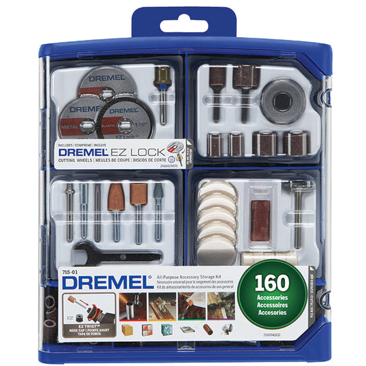 Dremel All-Purpose Accessory Storage Kit - 160 Pieces - Each