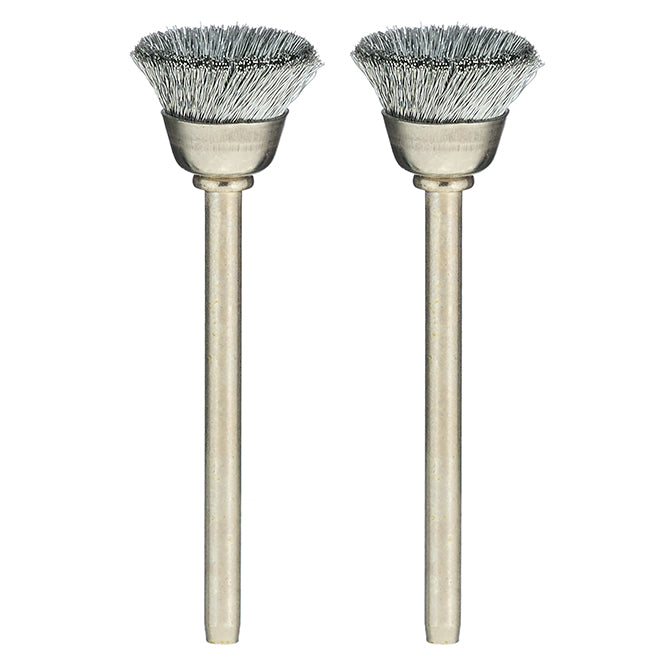 Dremel Carbon Steel Brushes - Silver - 2 Per Pack - 2 1/32-in L x 1/2-in Dia - Each