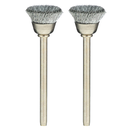 Dremel Carbon Steel Brushes - Silver - 2 Per Pack - 2 1/32-in L x 1/2-in Dia - Each