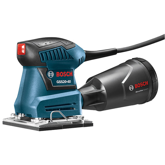 Bosch 1/4-in Sheet Corded Orbital Finishing Sander - 2-Amp Motor - 12000 OPM - Dust Sealed Switch - Traditional Clamp - Each