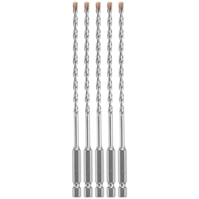 Bosch Impact Tough Masonry Drill Bit - Carbide Tipped - Hex Shank - 6-in L x 3/16-in Dia - Each