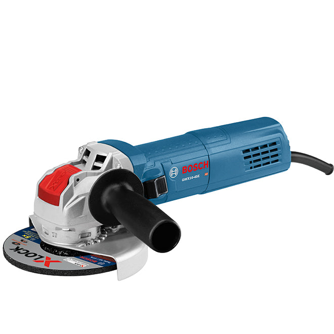 Bosch 4 1/2-in X-Lock Ergonomic Corded Angle Grinder - 10-Amp Motor - 11000 RPM - Lock-In Slide Switch - Each