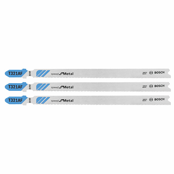 Bosch 5,25-in Carbide Teeth and T-Shank Bi-Metal Jigsaw Blades - 10 TPI - 3 Blades - Each