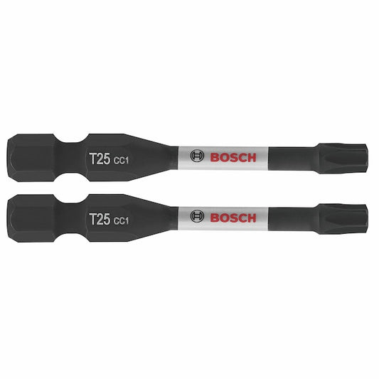 Bosch Impact Driver 2-in T25 Steel Bits - 2 Pieces - Hex Shank - Each