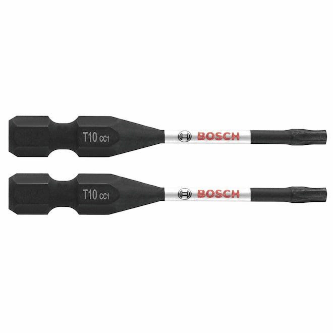 Bosch 2-in Impact Driver Steel Bits - T10 - Hex Shank - 2 PCS - Each