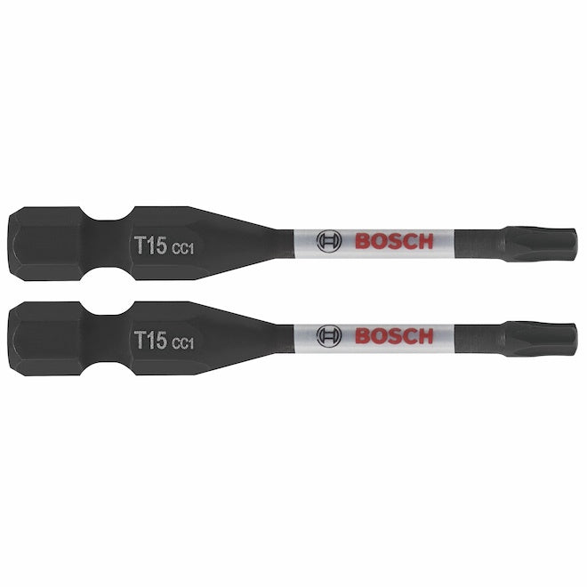 Bosch 2-in T15 Torx Impact Driver Bits - Steel - Hex Shank - 2 PCS - Each