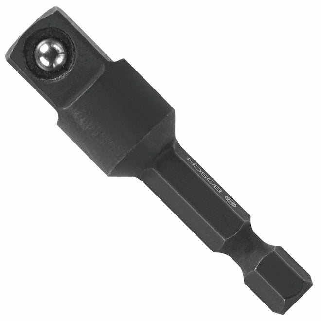 Bosch Impact Drill/Driver Steel Socket Adapter - 1/4 x 3/8-in - Hex Shank - Each