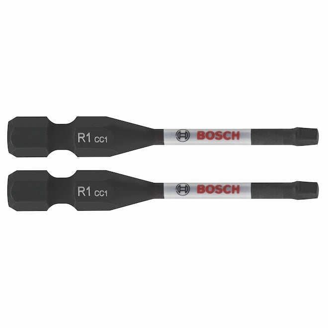 Bosch Impact Drill/Driver 2-in Steel #1 Square Bit Set - Hex Shank - 2 Pieces - Each