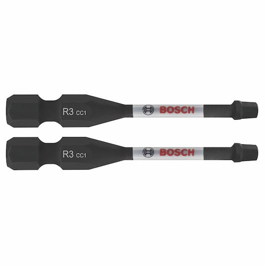 Bosch Impact Driver 2-in Steel #3 Square 2-Bit Set - Hex Shank - Each