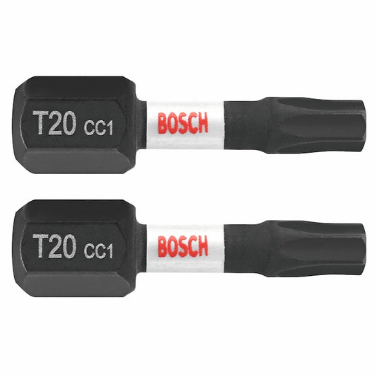 Bosch Impact Driver 1-in Steel #20 Torx Tip Screwdriver Bit Set - Hex Shank - 2 PCS - Each