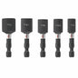 Bosch 5-Piece Impact 1-7/8-in Nut Driver Kit - Steel - Black - Each