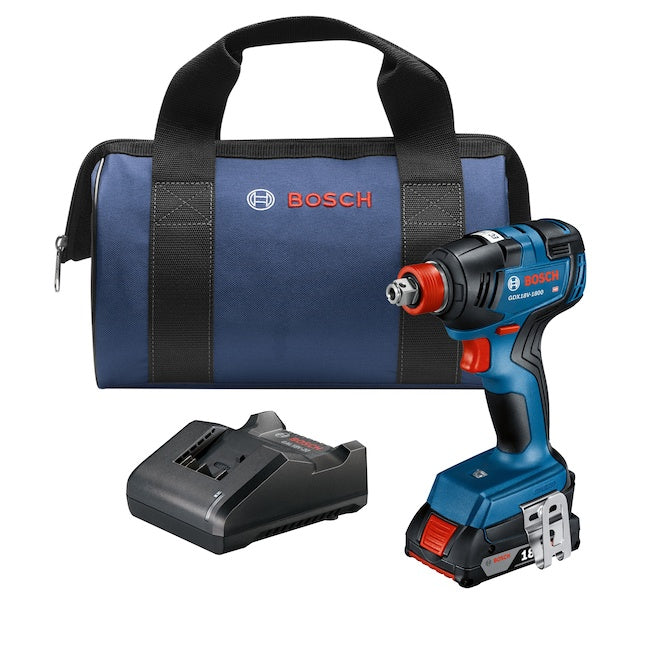 Bosch Impact Driver Set Brushless 18V 2.0 AH Battery with Carrying Bag and Charger - Each