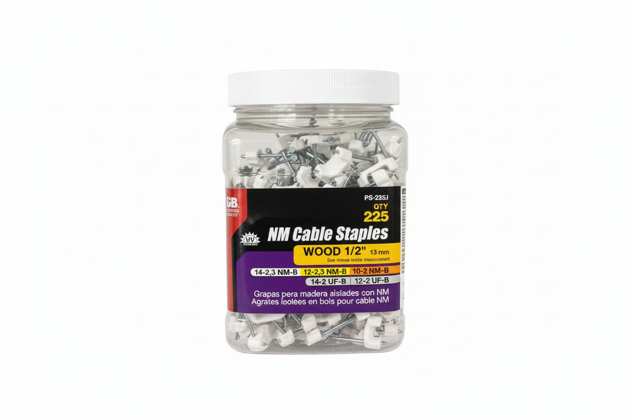 1/2" Wood NM Cable Staples - 225 pcs