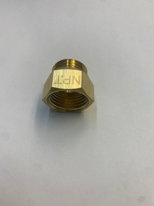 Pipe Fitting Adapter Extension 1/2" NPT Female x 1/2" Male NPT Brass