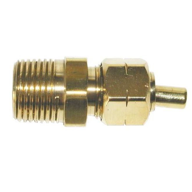 Sioux Chief Brass Adapter with 5/16-in x 1/4-in Fittings - Each