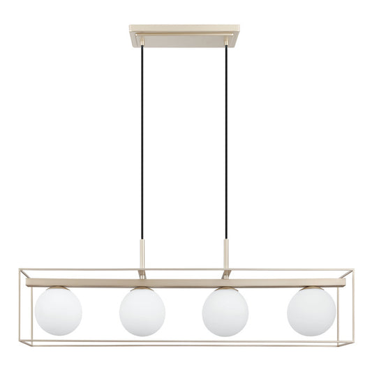 Suspension Vallaspra - 4-Light - Champagne Frame - LED-