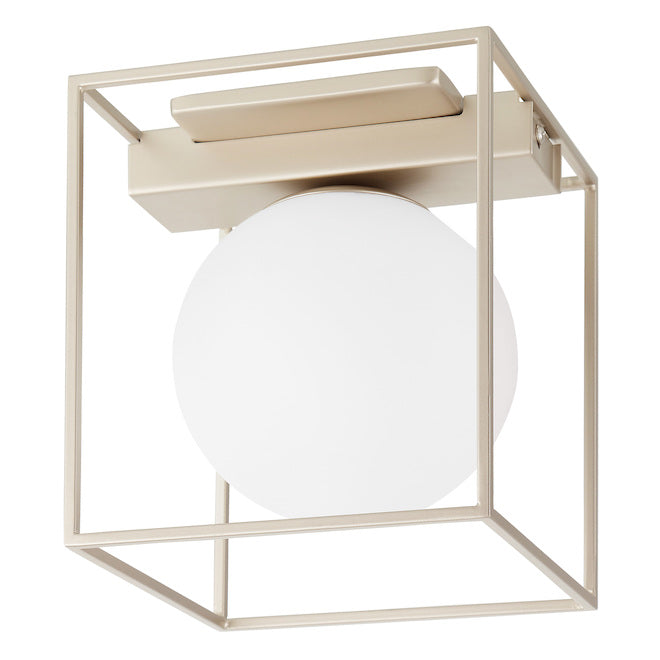 EGLO Vallaspra 1-Light Flush Mount - Champagne-