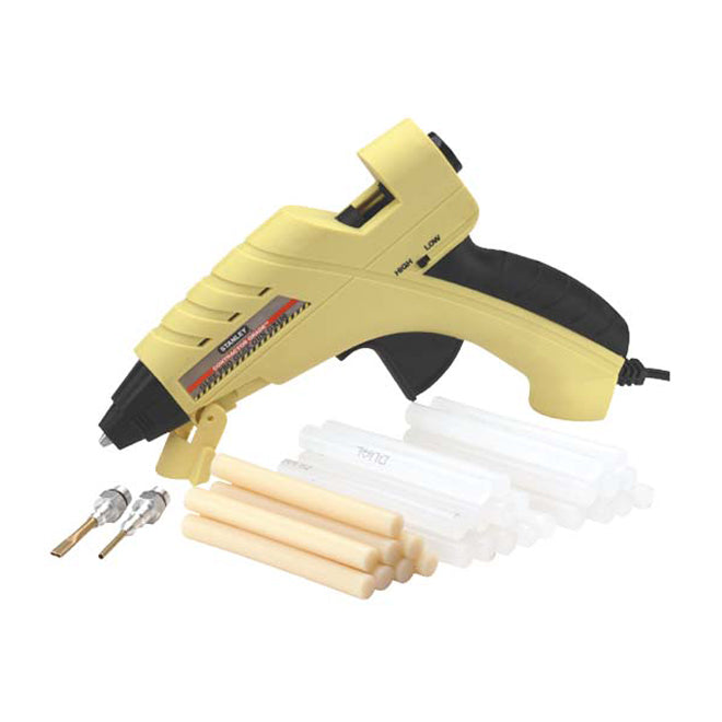 Stanley Professional 80-watt Plastic Glue Gun - Dual Temp - Portable - Includes 6 All Purpose Sticks - Each