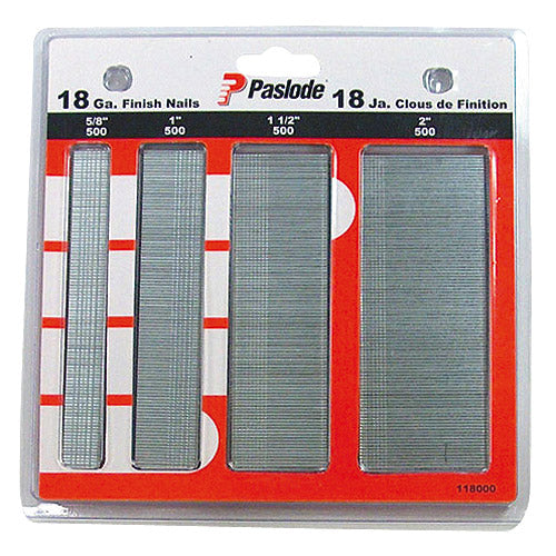 Finishing Nails Set - Strip - 18GA - 2000/Box - Box