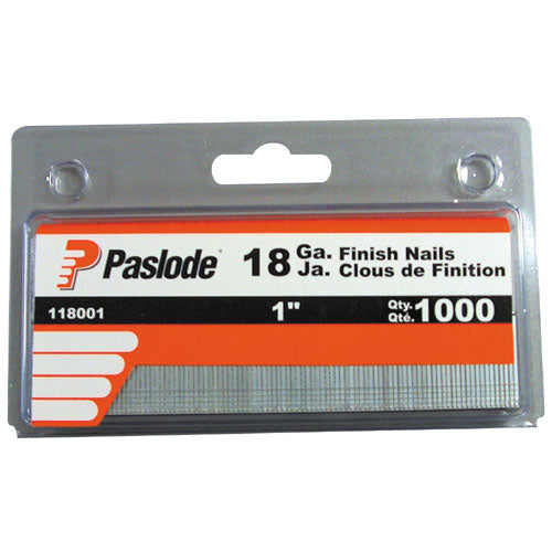 Finishing Nails - Strip - 18GA - 1" - 1000/Box - Box