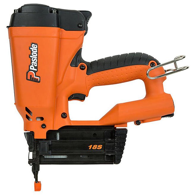 Paslode 18-Gauge Cordless Brad Nailer with Battery and Charger - Reversible Belt Hook - No Mar Tip - Each