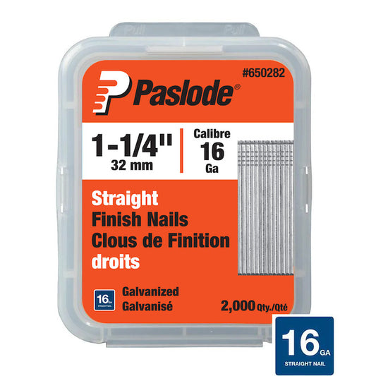 Paslode 1 1/4-in 16-Gauge Galvanized Steel Collated Finish Nails (2000-Piece) - Each