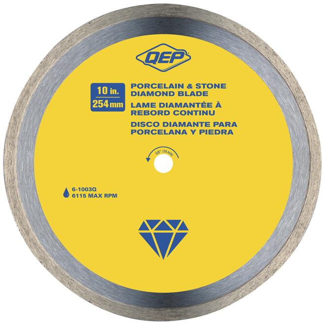 Q.E.P. 10-in Continuous Rim Diamond Blade - Each