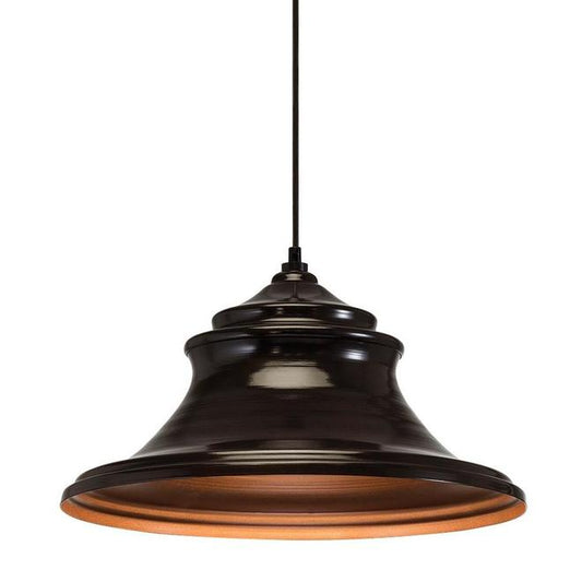 Westwood Collection 16.7-in Olde Bronze Standard Mini Pendant Light with Metal Shade-