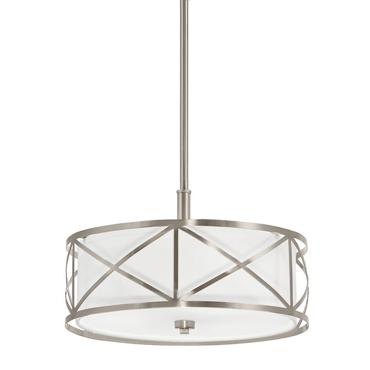 Edenbrook 3-Bulb Pendant Light by Kichler - Brushed Nickel-