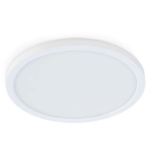 Feit Electric 7.5-in White Round Flush Mount Integrated LED Light Fixture with 5 Selectable Colour Temperatures-