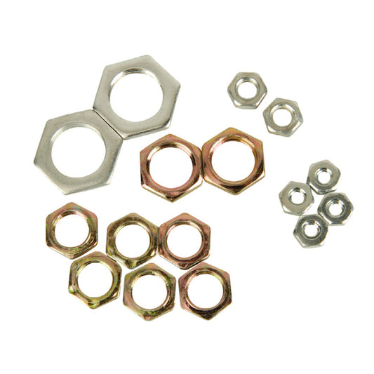 Portfolio 16 x 1/4-in - Zinc-plated Assorted Lock Nuts (16-Pack)-